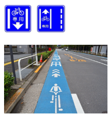 自転車専用レーンのイメージ